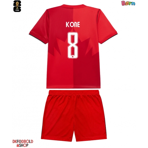 Canada Ismael Kone #8 Hjemmebanesæt Børn VM 2026 Kort ærmer (+ korte bukser)